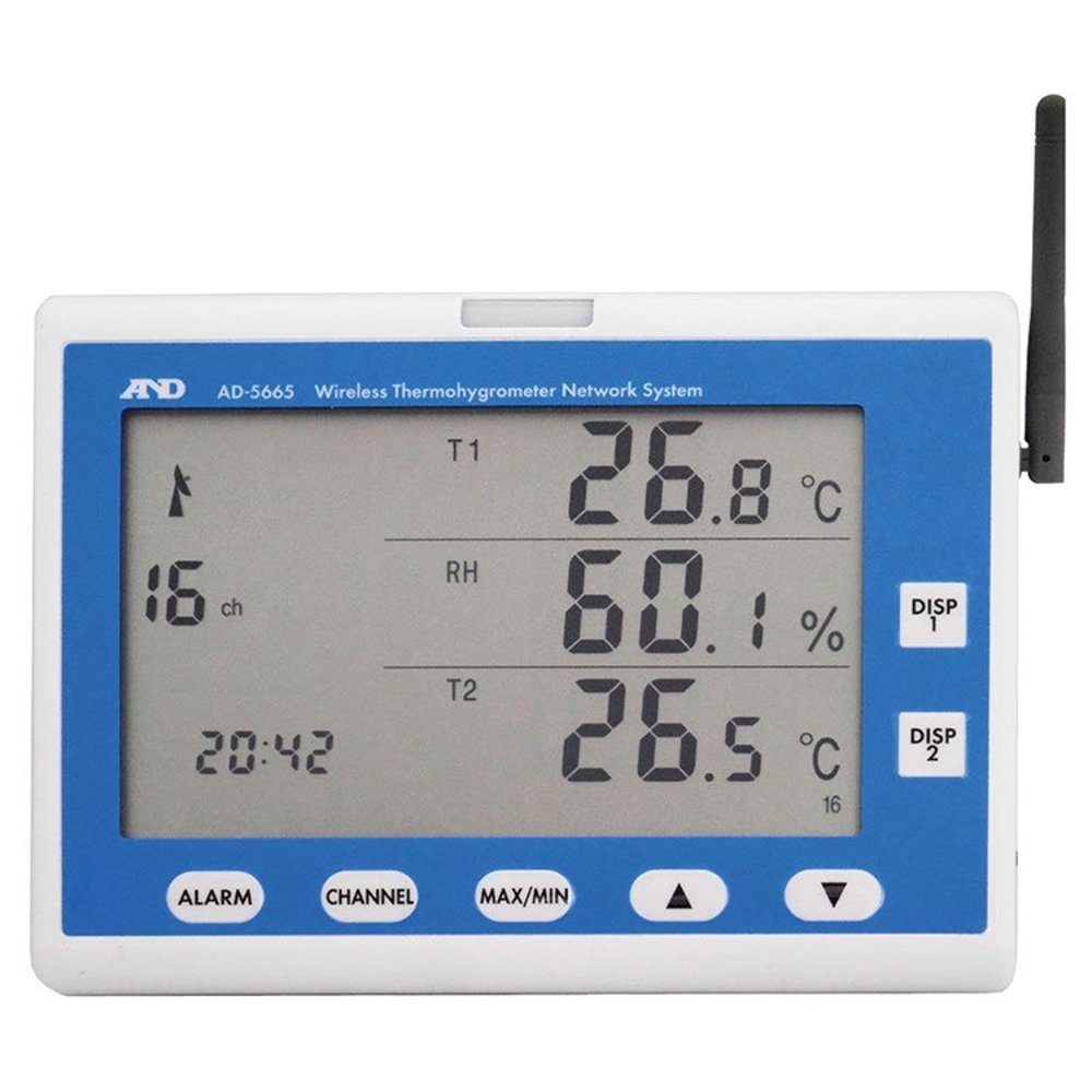 ZigBeeワイヤレス温湿度計測システム(子機)AD5665-01 一般(ISO)校正付(検査成績書+トレサビリティ体系図)【AD5665-01-00A00】