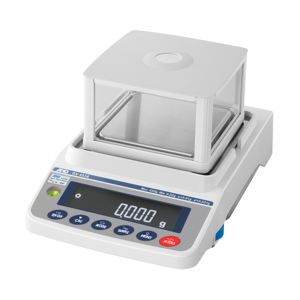 校正用分銅内蔵型汎用天びん【GX-403A】