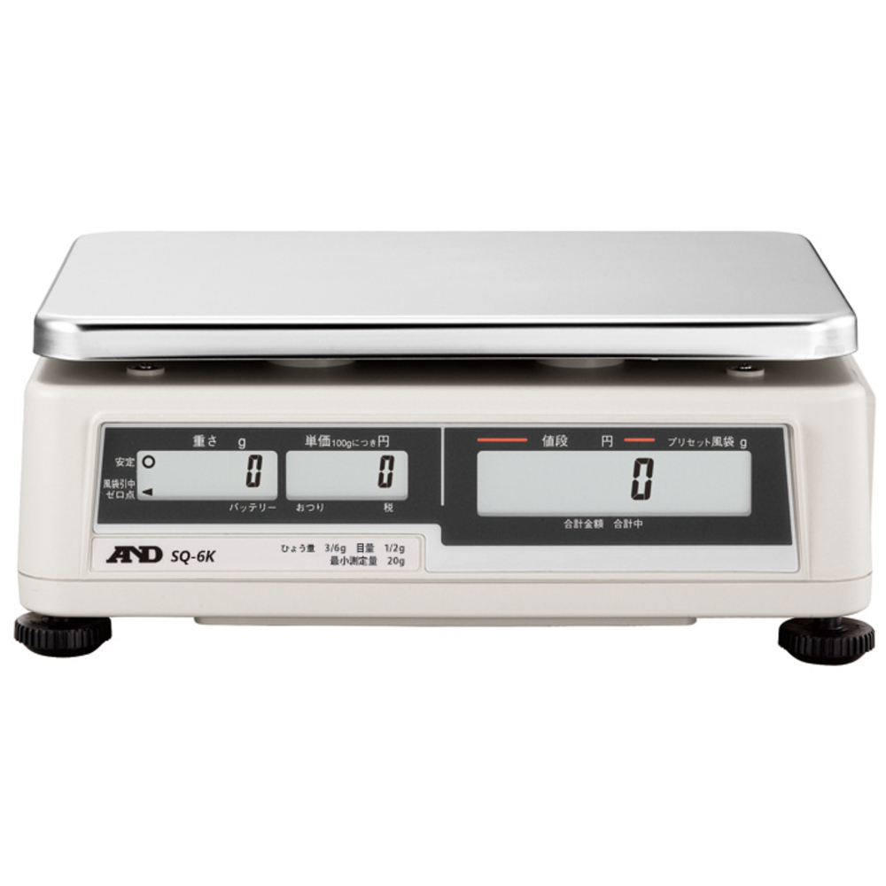 [受注生産品]検定付き店舗用料金はかり 5区検定品【SQ6K-JA-05N00】