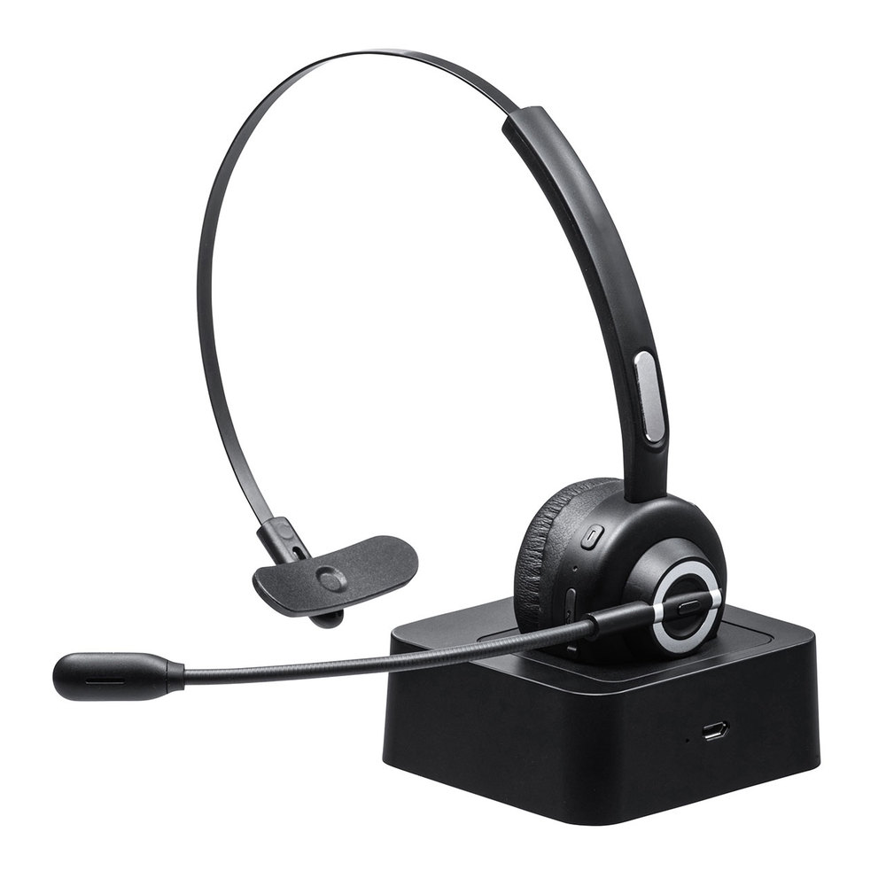 充電クレードル付きBluetoothヘッドセット(片耳タイプ) MM-BTMH57BK サンワサプライ製｜電子部品・半導体通販のマルツ