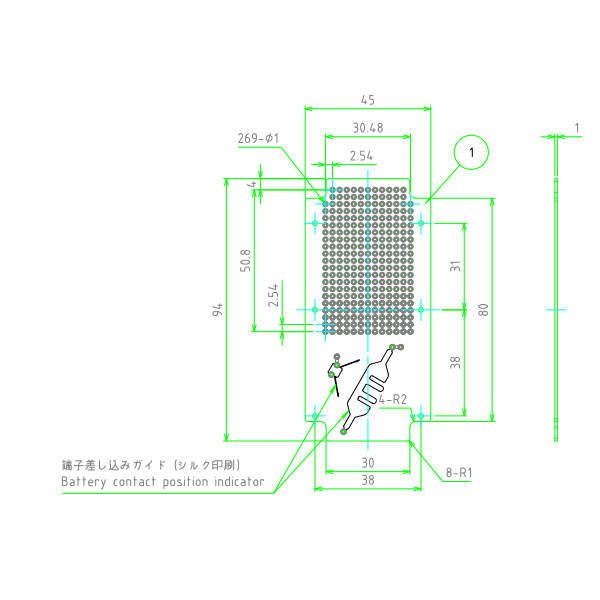 CS・CSSシリーズ用基板 CSPB(適合ケース CS100/CSS100)【CSPB-100】