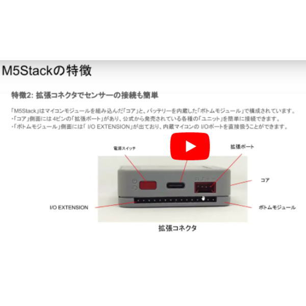 講義ビデオとM5Stack付きIoTエッジ＆クラウド連携入門【MZ-M5B-DIY1】