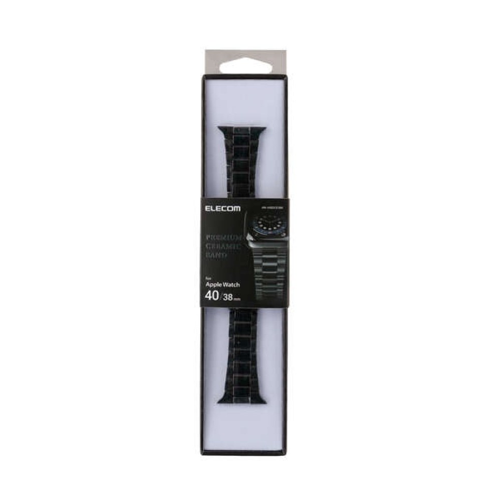 Apple Watch用セラミックバンド(41/40/38mm)【AW-40BDCE3BK】