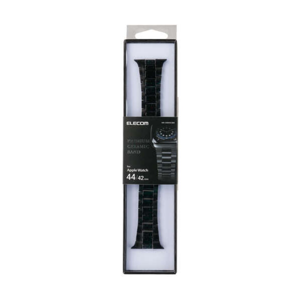 Apple Watch用セラミックバンド(45/44/42mm)【AW-44BDCE3BK】