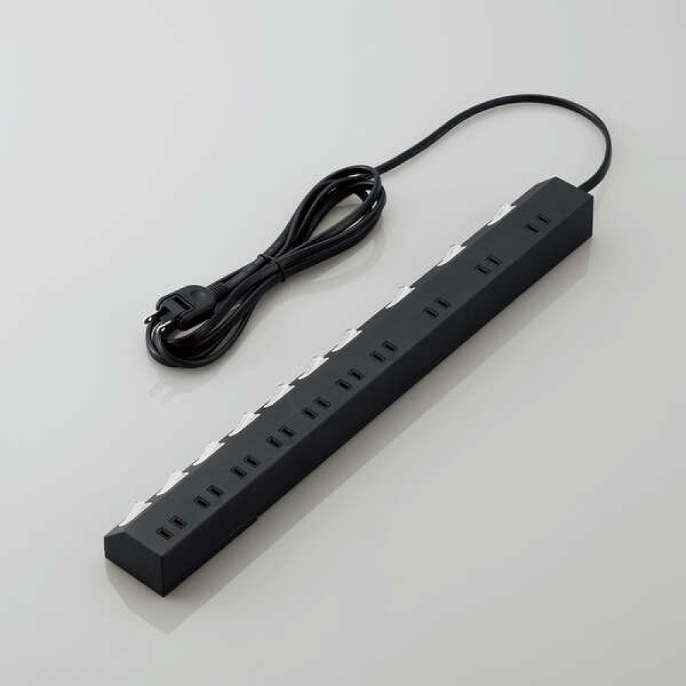 個別スイッチ付き10口2.5mコードタップ T-K7A-21025BK エレコム製｜電子部品・半導体通販のマルツ