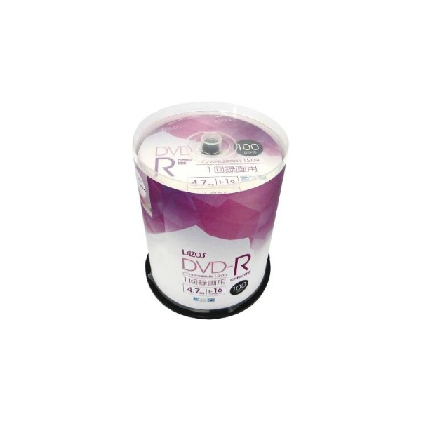 DVD-R(1回録画用 100枚 スピンドルケース)【L-CP100P】