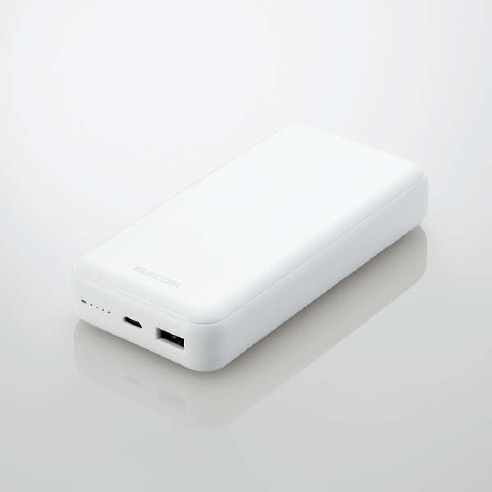 20000mAh C+A 20W モバイルバッテリー DE-C34-20000WH エレコム製｜電子部品・半導体通販のマルツ