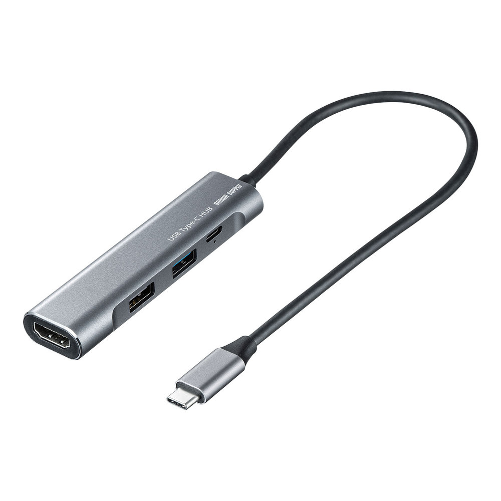 HDMIポート付 USB Type-Cハブ USB-3TCH37GM サンワサプライ製｜電子部品・半導体通販のマルツ