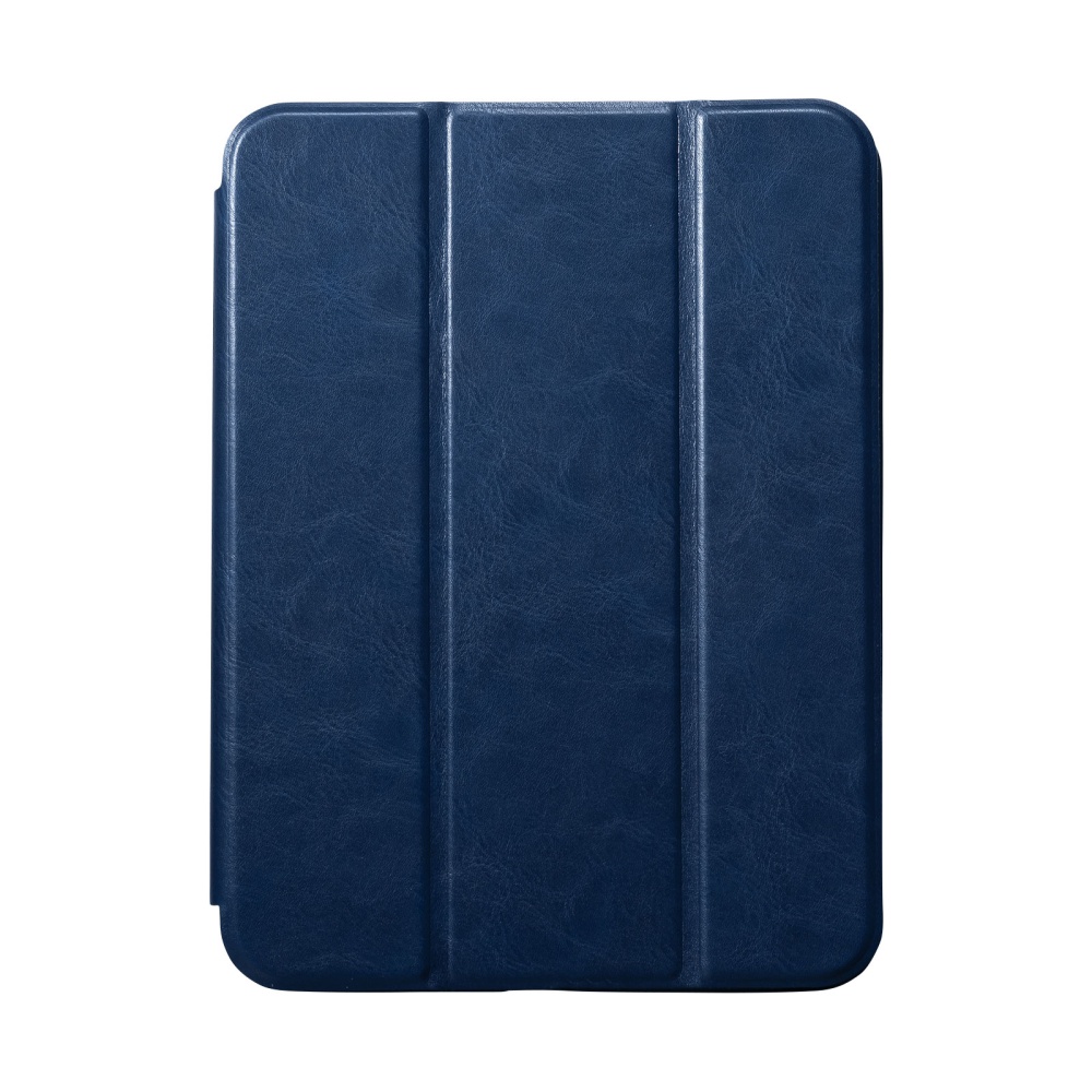 iPad mini 2021 Apple Pencil収納ポケット付きケース(ブルー)【PDA-IPAD1814BL】