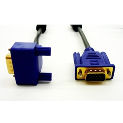 VGAケーブル 10m(片側L型コネクター)【EM-VGA-SL-10M】
