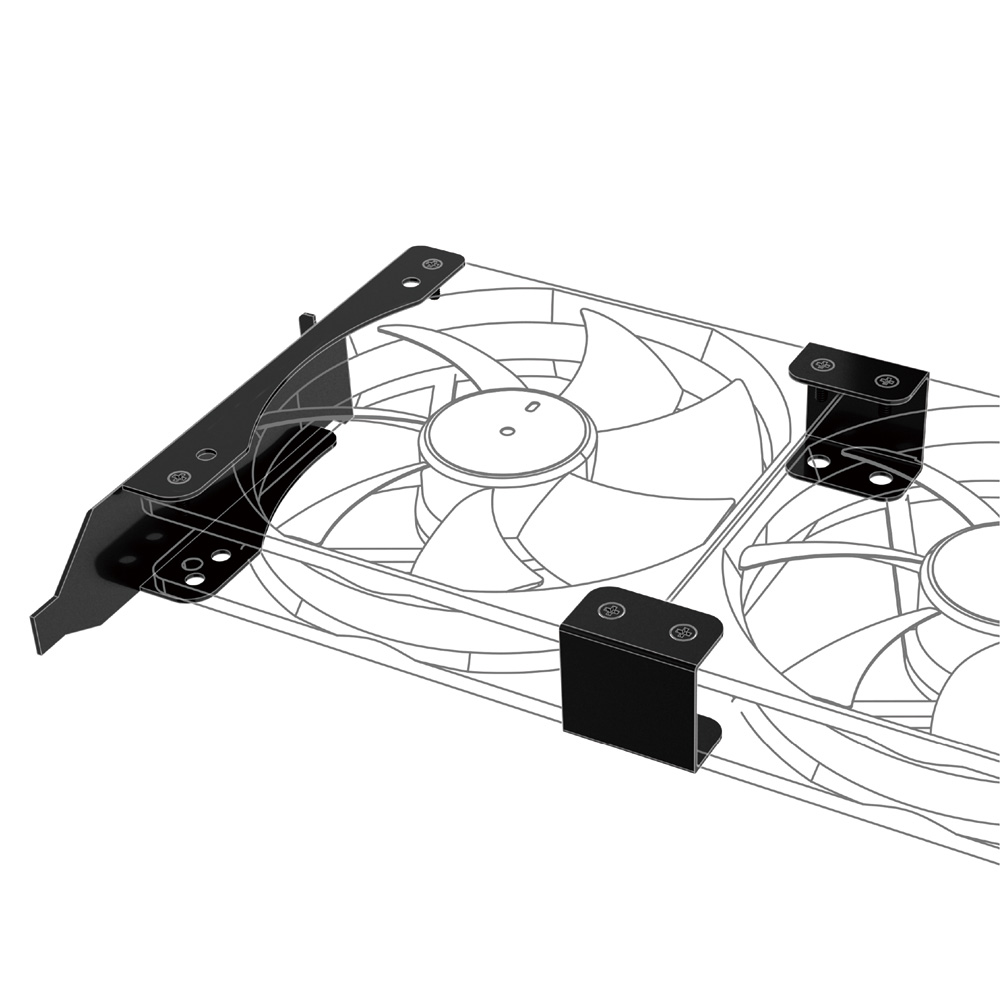 ビデオカードクーラー自作キット【AK-MX304-12BK】