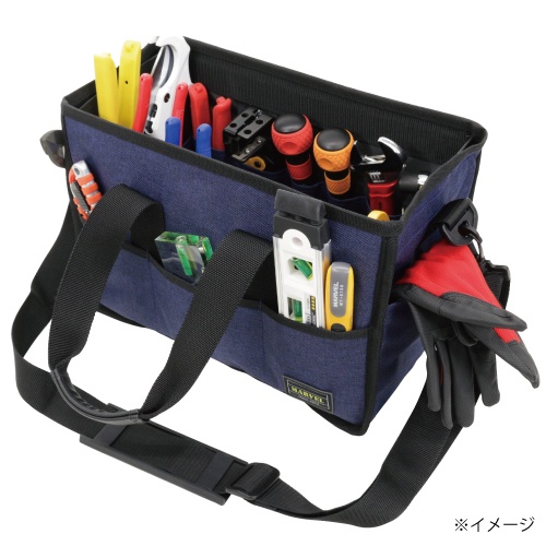 マルチバッグ 肩掛けベルト付 紺【MTB-352】