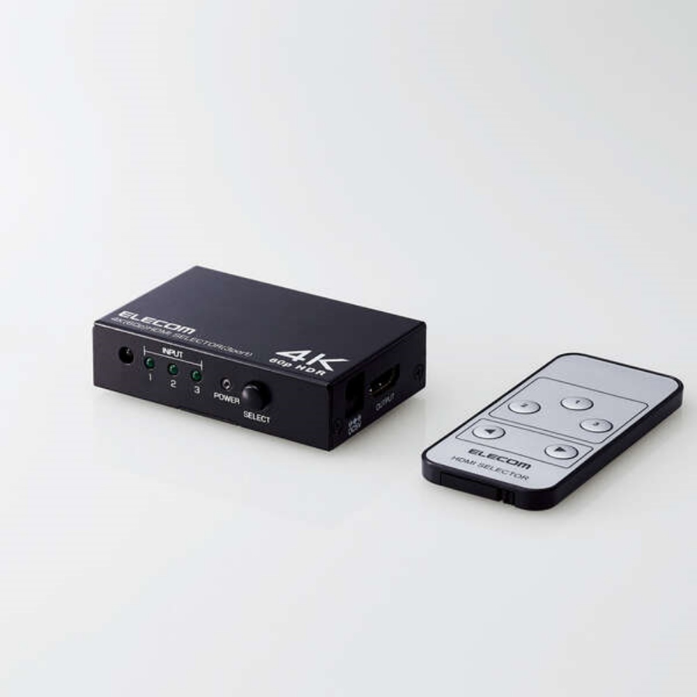 Amazon | エレコム HDMI切替器 4K 60Hz(18Gbps) 3入力1出力