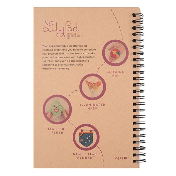 LilyPad Sewable Electronics Kit Guidebook【BOK-14270】