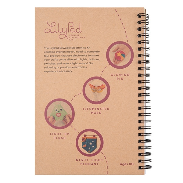 LilyPad Sewable Electronics Kit Guidebook【BOK-14270】