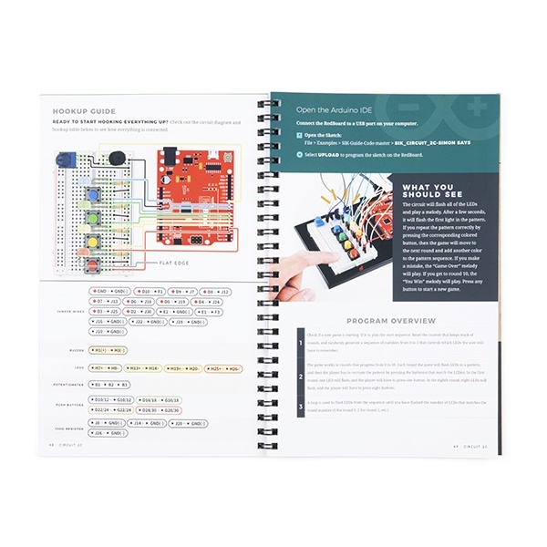 SparkFun Inventor’s Kit Guidebook - v4.1a(書籍)【BOK-15884】