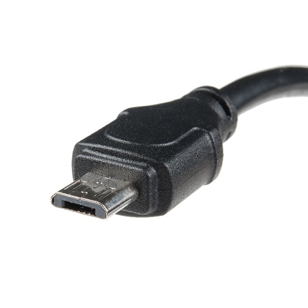 Panel Mount USB-B to Micro-B Cable - 6”【CAB-15463】