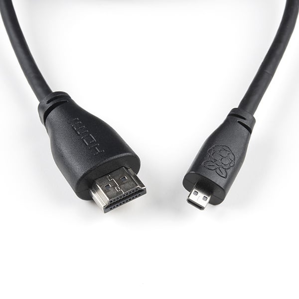 Raspberry Pi Official Micro HDMI to HDMI-A Cable (2m)【CAB-17386】