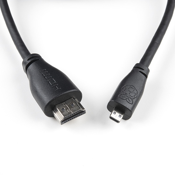 Raspberry Pi公式 microHDMI - HDMI-Aケーブル(2m)【CAB-17386】