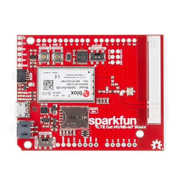 SparkFun LTE CAT M1/NB-IoT Shield - SARA-R4【CEL-14997】