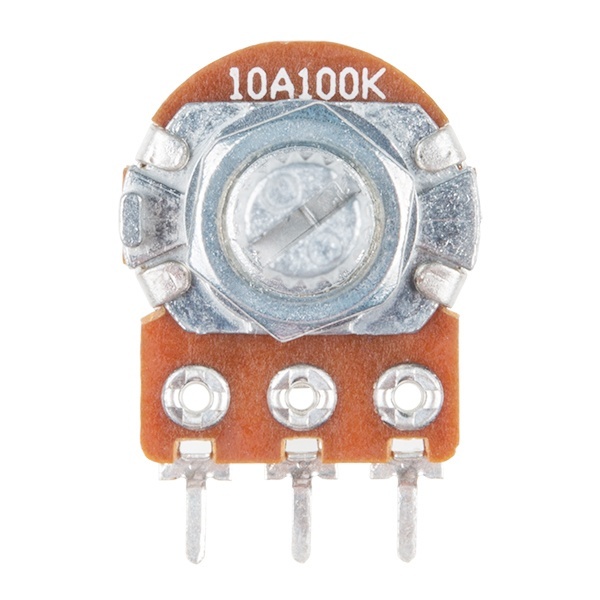 Rotary Potentiometer - 100k Ohm、Logarithmic (Panel Mount) 【COM-14624】