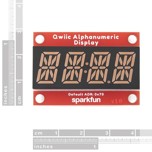 SparkFun Qwiic Alphanumeric Display - Purple【COM-16918】