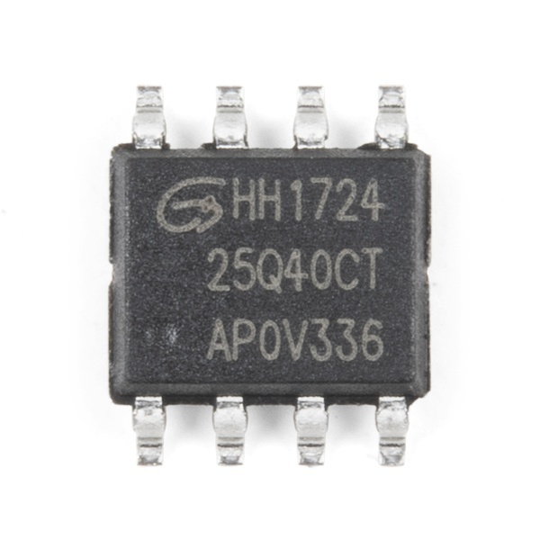Serial Flash Memory - GD25Q40CTIGR (4Mb、120MHz)【COM-18076】