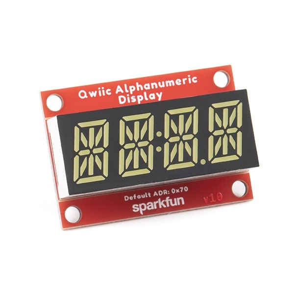 SparkFun Qwiic Alphanumeric Display - White【COM-18565】