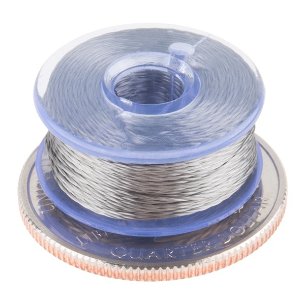 Conductive Thread Bobbin - 12m (Smooth、Stainless Steel)【DEV-13814】