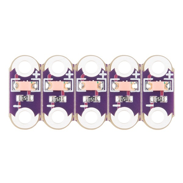 LilyPad LED(ピンク 5個)【DEV-14010】