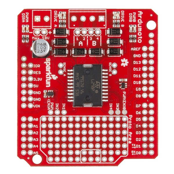 Ardumoto(モータードライバシールド)【DEV-14129】