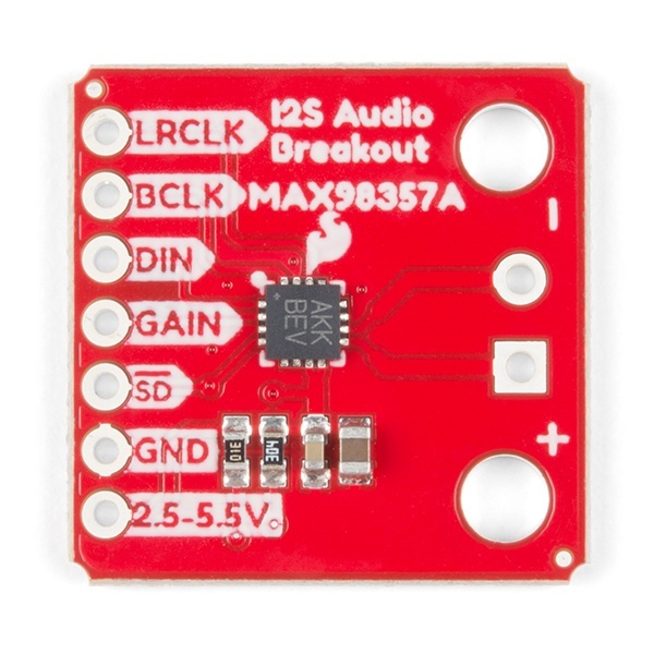 SparkFun I2S Audio Breakout - MAX98357A【DEV-14809】