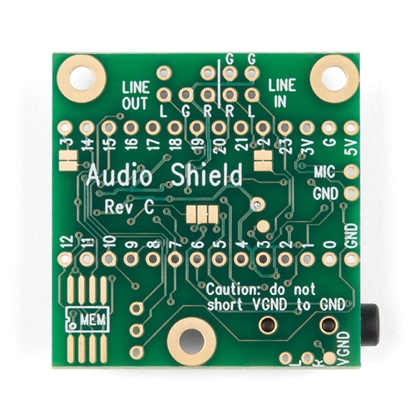 Teensy 3 Audio Shield (Rev C)【DEV-15421】