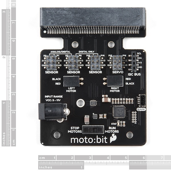 SparkFun moto:bit - micro:bit Carrier Board (Qwiic)【DEV-15713】