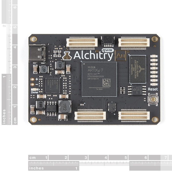 Alchitry Au+ FPGA開発ボード(Xilinx Artix 7)【DEV-17514】