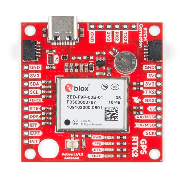 SparkFun GPS-RTK2 Board - ZED-F9P (Qwiic) GPS-15136 SparkFun