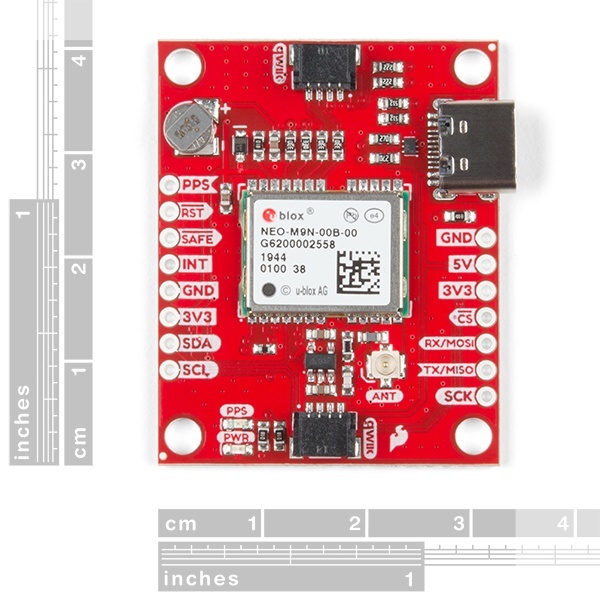 SparkFun GPS Breakout - NEO-M9N、U.FL (Qwiic)【GPS-15712】