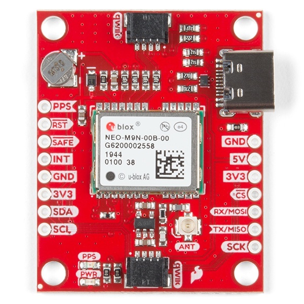 SparkFun GPS Breakout - NEO-M9N、U.FL (Qwiic)【GPS-15712】