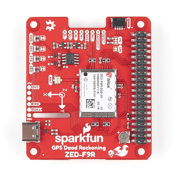 SparkFun GPS-RTK Dead Reckoning pHAT for Raspberry Pi【GPS-16475】