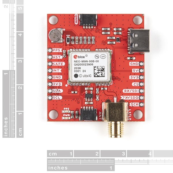 SparkFun GPSブレークアウトボード(NEO-M9N、SMA、Qwiic)【GPS-17285】