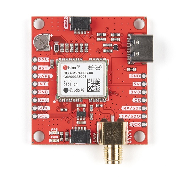 SparkFun GPSブレークアウトボード(NEO-M9N、SMA、Qwiic)【GPS-17285】