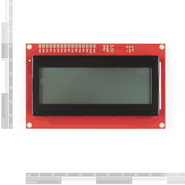 SparkFun 20x4 SerLCD - RGB Backlight (Qwiic)【LCD-16398】