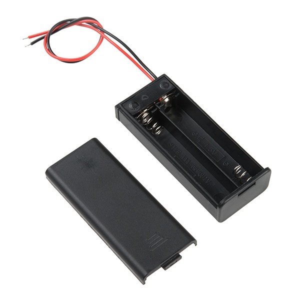 Battery Holder - 2xAAA with Cover and Switch【PRT-14219】