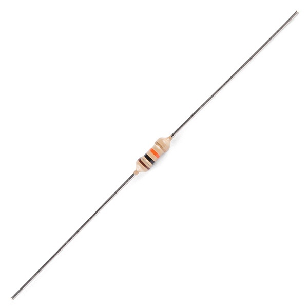 Resistor 10K Ohm 1/4 Watt PTH - 20 pack (Thick Leads) 【PRT-14491】