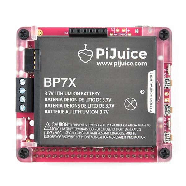 PiJuice HAT - Raspberry Pi Portable Power Platform【PRT-14803】