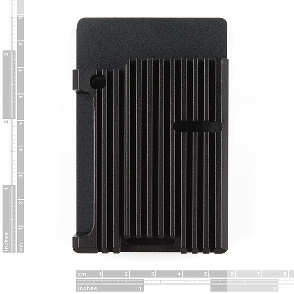 Aluminum Heatsink Case for Raspberry Pi 4 - Obsidian Black【PRT-15773】