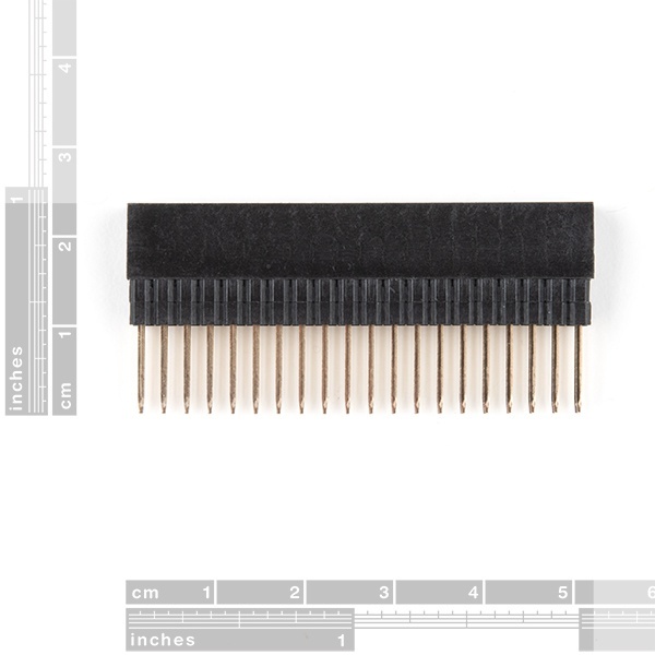 拡張用GPIOメスヘッダー(2×20ピン、13.5mm/9.80mm)【PRT-16764】