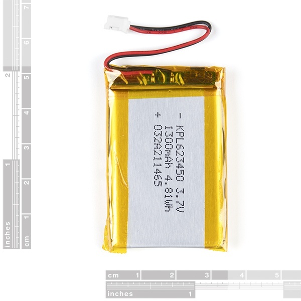 Lithium Ion Battery - 1250mAh (IEC62133 Certified)【PRT-18286】