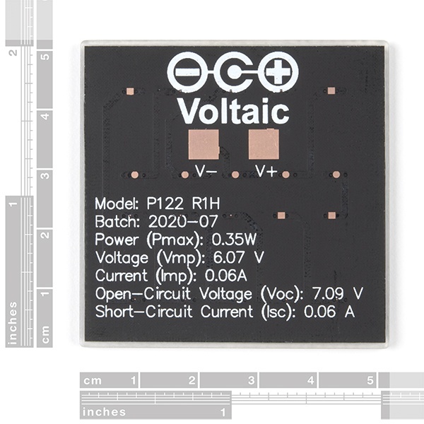 ミニソーラーパネル(0.3W 6V ETFE)【PRT-18724】