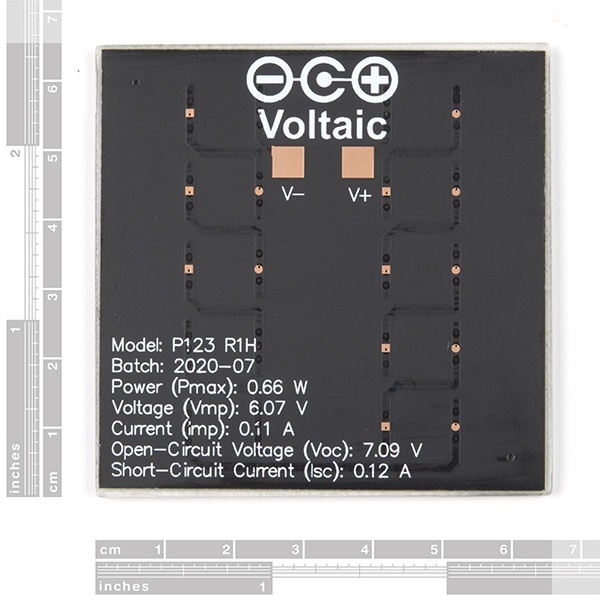 小型ソーラーパネル(0.6W 6V ETFE)【PRT-18725】